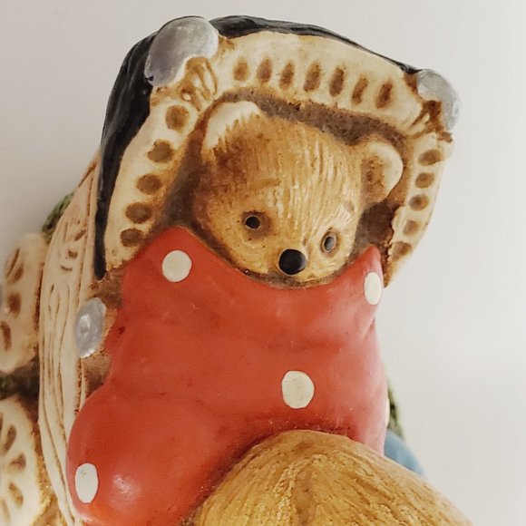 Vintage Pendelfin Bunnies Woodlander "Baby Doll" - Picture 4 of 10